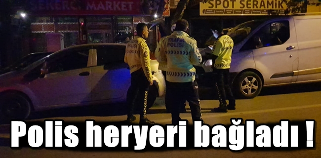 İnegöl Polisi heryeri bağladı !