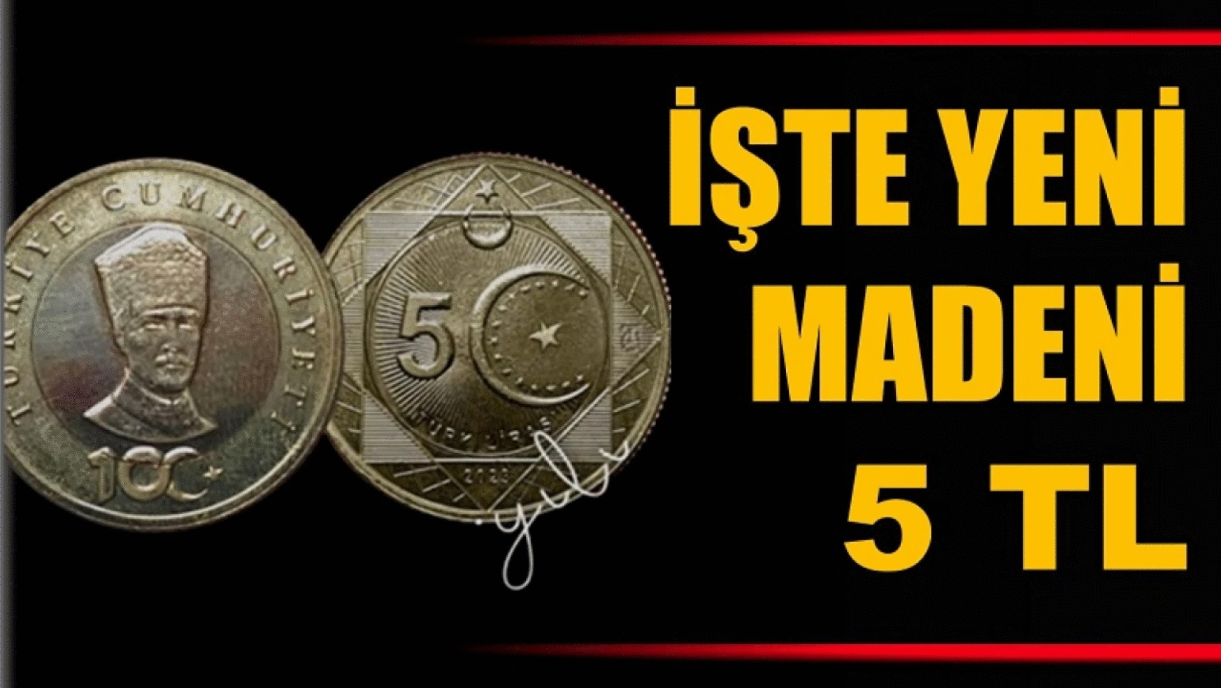 İşte yeni madeni 5 Türk Lirası !