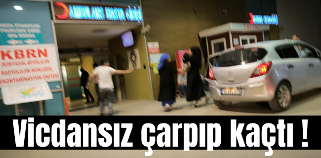 Vicdansız çarpıp kaçtı !