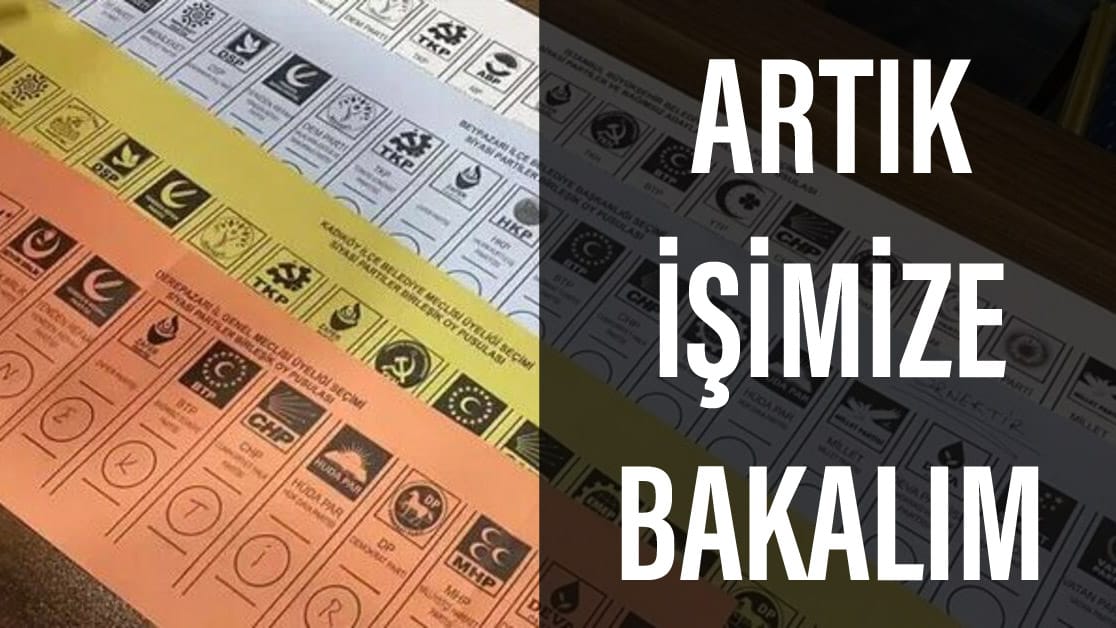 Artık işimize bakalım !